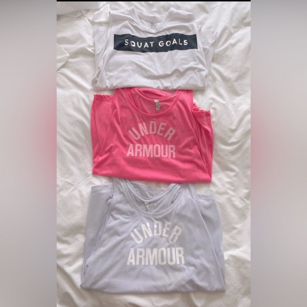 Large UA woman tanks. Sold as set.